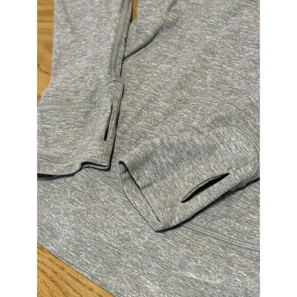Lululemon Long Sleeve Shirt Womens Gray Zip Pullover Run Size 8 Vented Athletic - Picture 10 of 15